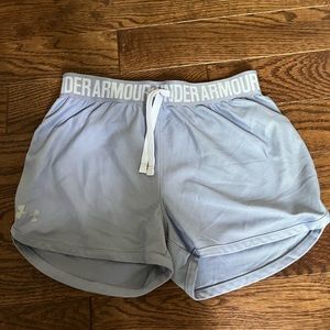 Under armour girls athletic shorts. Size large. Lavender purple.